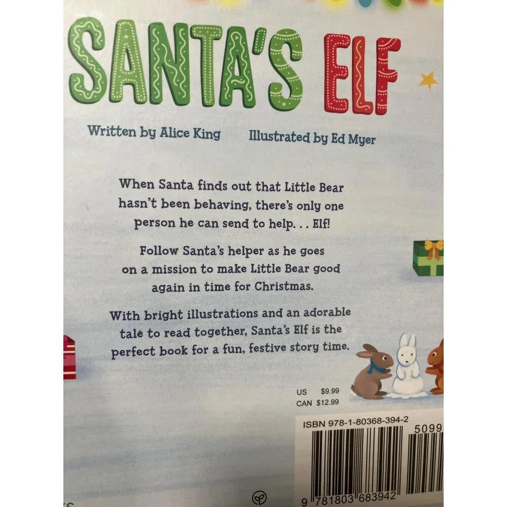 Santa's Elf & The Grumpy Reindeer Children's Board Books Bundle